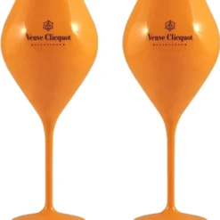Veuve Clicquot Yellow Label Champagnergläser Glas Aus Acryl 2er Set