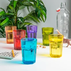 Rink Drink 6 Stück Farbige Gläser Highball-Set - Vibrant Multicolored Partei-Cocktail-Trinken Tumblers - 365ml - 6 Farben -Deutschland Herd Geheimnis Verkaufs-Shop 82729eeea05d157caa554a0d447897cf