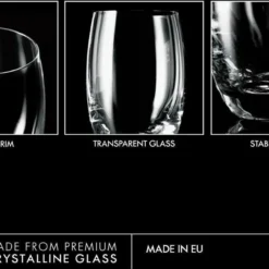 Krosno Elite Highball Glas Longdrink 360ml 6er -Deutschland Herd Geheimnis Verkaufs-Shop 8b20a5431d6601e6c132b513b7657adc