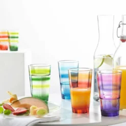 Leonardo EVENT Trinkglas Grün Gestreift330ml 6er Set - A -Deutschland Herd Geheimnis Verkaufs-Shop 8b4d99892623b38055e2c4532b41faf4 1