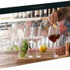 Nachtmann Gin&Tonic + 4 Glastrinkhalme 7574/8tlg. Tastes Good 103143 -Deutschland Herd Geheimnis Verkaufs-Shop 8be54bdeacb823458b616baca85f8345