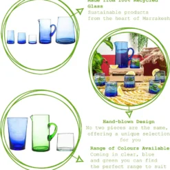 Nicola Spring 6 Stück Merzouga Recycled Longdrinkgläser Set - Trinkglas - 320ml - Blau -Deutschland Herd Geheimnis Verkaufs-Shop 8d344a1f0b4d9b4b9450dd0a2cdccd65