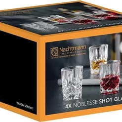 Nachtmann 100694 Noblesse Stamper Kristallglas, 55 Ml, H: 6,1 Cm, ø 5 Cm, Klar (4er Pack) -Deutschland Herd Geheimnis Verkaufs-Shop 91c3ae3e3bb2f6936600cf4cf8e3a7c8