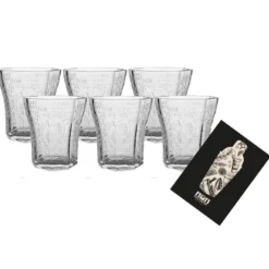 Don Papa Rum Tumbler 6er Set Limited Edition Reliefglas Mit Glasmusterung Klarglas 8 Eckig Glas Gläser Longdrinkglas