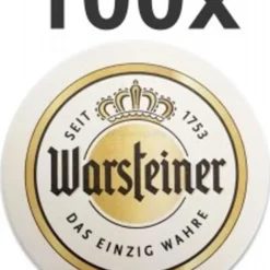 Warsteiner Bierdeckel Untersetzer Bierfilz - 100er Packung