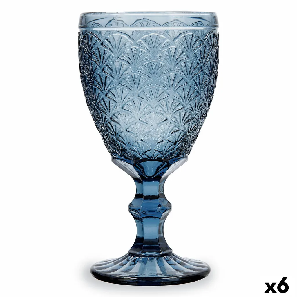 Weinglas Bidasoa Blau 300 Ml Pack 6x 3 Weinglas Bidasoa Blau 300 Ml Pack 6x