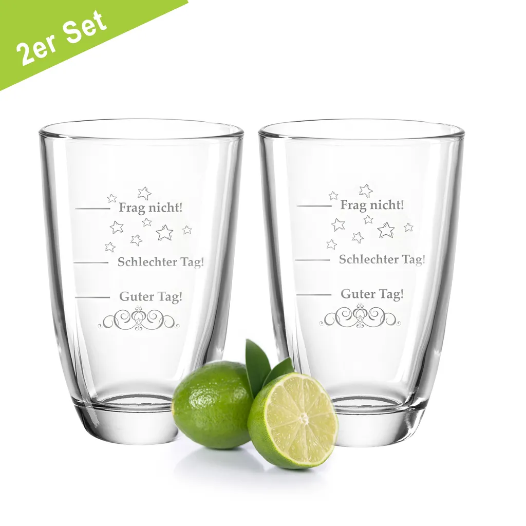 GRAVURZEILE 2er Set Montana GIN-Gläser Mit Gravur - Guter Tag, Schlechter Tag, Frag Nicht! - Geschenk Für Freund 3 GRAVURZEILE 2er Set Montana GIN-Gläser Mit Gravur - Guter Tag, Schlechter Tag, Frag Nicht! - Geschenk Für Freund