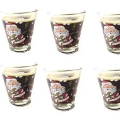 Stamper 6er Set, Schnapsglas, Pinnchen, Stamper, Shotglas, Glas, 95 Ml