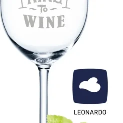 Leonardo Weinglas Mit Gravur - Working From Nine To Wine - Geschenk Für Hobby-Sommelier & Weinliebhaber - Weingläser - Geburtstagsgeschenk Für Frauen & Männer