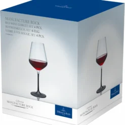 Villeroy & Boch Rotweinkelch, Manufacture Rock Klar,schwarz, 4 Tlg. -Deutschland Herd Geheimnis Verkaufs-Shop a5450947719c4dd4e13102c852205c3c