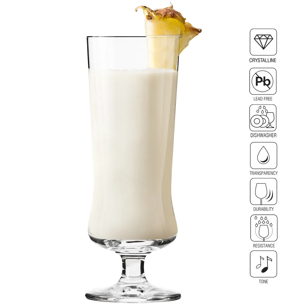 KROSNO Pina Colada Cocktailgläser Longdrinkgläser | Set Von 6 | 300 ML | Avant-Garde Kollektion | Perfekt Für Zuhause, Restaurants Und Partys | Spülmaschinenfest 9 KROSNO Pina Colada Cocktailgläser Longdrinkgläser | Set Von 6 | 300 ML | Avant-Garde Kollektion | Perfekt Für Zuhause, Restaurants Und Partys | Spülmaschinenfest - Image 7