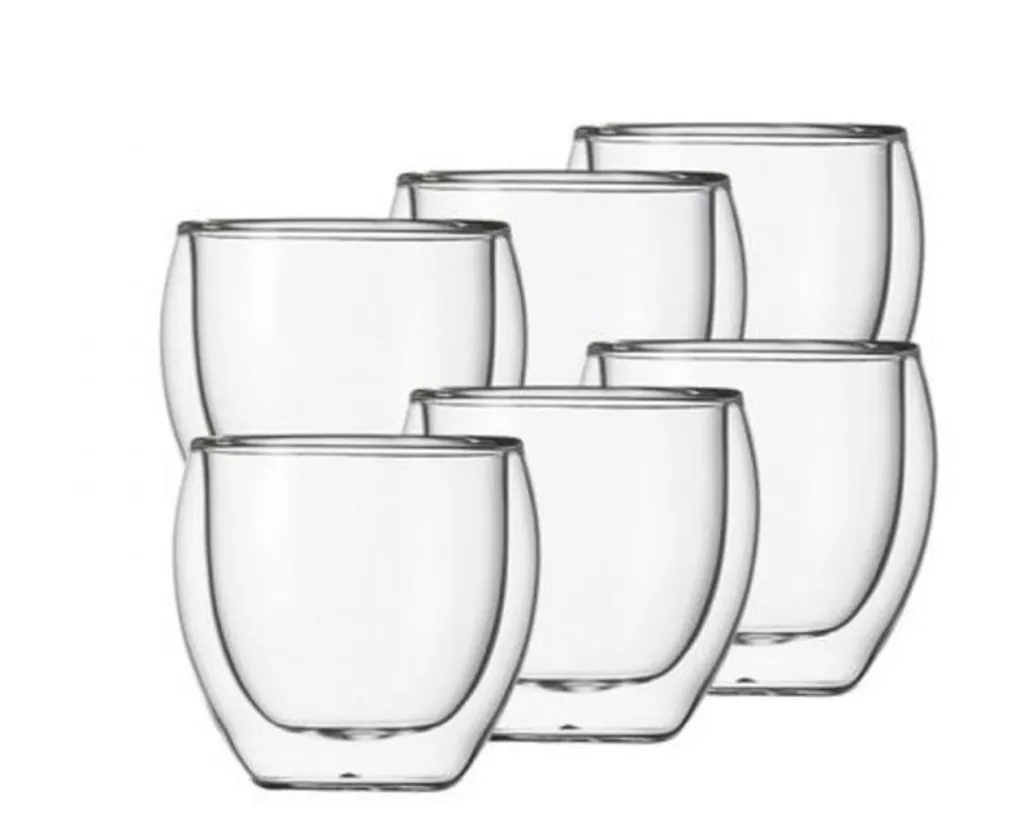 Klasique Doppelwandige Gläser 100 Ml,6er Set 4 Klasique Doppelwandige Gläser 100 Ml,6er Set – Bild 2