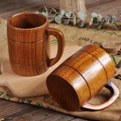 320ml Natürliches Holz Bierkrug Trinkbecher Griff Heiße Kalte Getränkebecher Bier Stein Bierkrug Bier Steins Becher Langlebiger Holzbecher Holzbecher -Deutschland Herd Geheimnis Verkaufs-Shop b8078b665f7191db5d6349101ba787dc