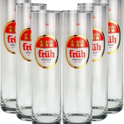 Früh Kölsch Gläser-Set - 6x Früh Kölsch Gläser Biergläser 0,3L