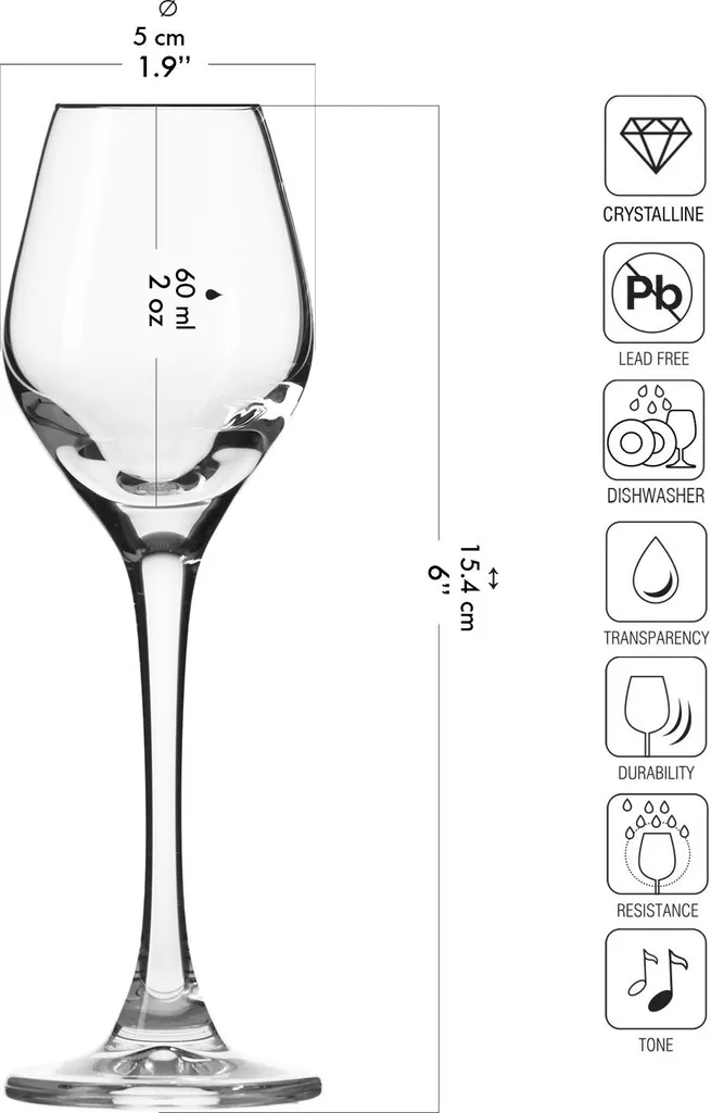 KROSNO Splendour Likörgläser, 6er-Set, 60 Ml 5 KROSNO Splendour Likörgläser, 6er-Set, 60 Ml - Image 3