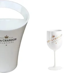 Moët & Chandon Ice Impérial Champagner Gläser Inkl. Kühler Weingläser Champagnergläser Weiß