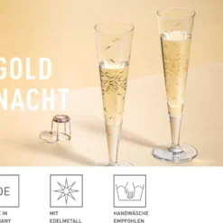 Goldnacht Champagnerglas-Set H22 Von Ritzenhoff Design Team -Deutschland Herd Geheimnis Verkaufs-Shop bf1b2f067bfe3efe51bc07a2a5ff186a