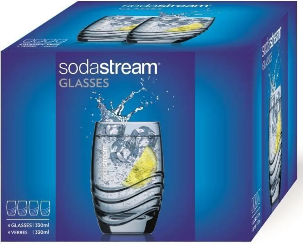 Sodastream Trinkglas 4er-Pack, Passend Zu Sodastream-Glaskaraffen 6 Sodastream Trinkglas 4er-Pack, Passend Zu Sodastream-Glaskaraffen - Image 4