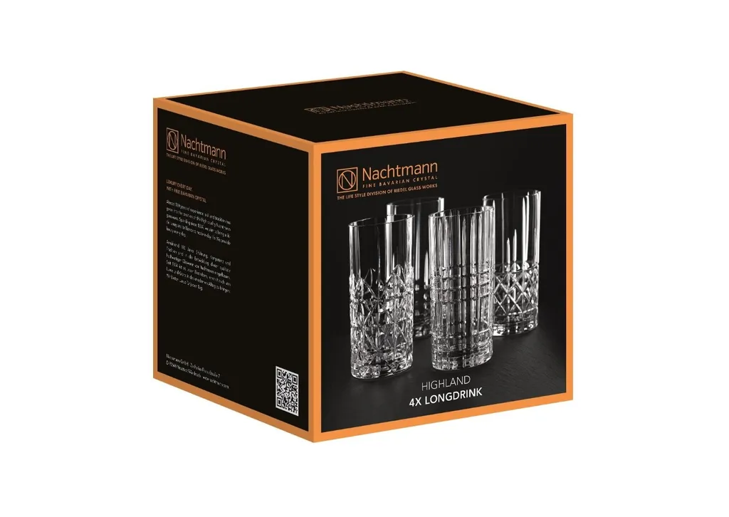 Nachtmann 0097784-0 Longdrinkbecher 'Highland' Kristallglas, 375 Ml, H: 15,1 Cm, ø 7,7 Cm, Transparent, 4-teilig (1 Set) 10 Nachtmann 0097784-0 Longdrinkbecher 'Highland' Kristallglas, 375 Ml, H: 15,1 Cm, ø 7,7 Cm, Transparent, 4-teilig (1 Set) - Image 8
