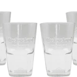 Moskovskaya Vodka Wodka 6er Set Longdrink Glas Gläser 6x 0,340 Liter