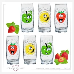 Trinkgläser Mit Lustigen Fruchtgesichtern 350ml (max. 400ml) Set 6 Teilig Aus Glas Bunt 14 Trinkgläser Mit Lustigen Fruchtgesichtern 350ml (max. 400ml) Set 6 Teilig Aus Glas Bunt -Deutschland Herd Geheimnis Verkaufs-Shop cc906c15f047e29ea8f7791dea9c4663