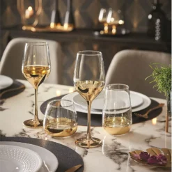 CreaTable 23461 Golden Days Weinglas 350 Ml, Klar (4er Pack) -Deutschland Herd Geheimnis Verkaufs-Shop ce3fef8af2fd9ff8f562a26b4282defd