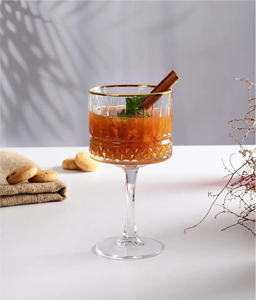 Pasabahce Pasabahace Elysia Golden Touch Kelchglas 4er Set Weingläser, Cocktails, 500 Ml 5 Pasabahce Pasabahace Elysia Golden Touch Kelchglas 4er Set Weingläser, Cocktails, 500 Ml - Image 3