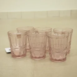 Wassergläser Solange Reliefmuster 6xSet Rosa Transparent 265ml -Deutschland Herd Geheimnis Verkaufs-Shop d045bbf15a0ebf8135c94315d532bf92