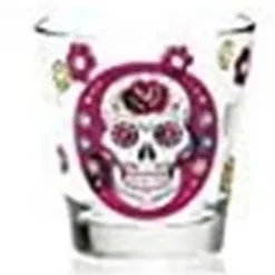 Mexikanischer Schädel - Glas - 23cl - 3 Farben - (12er Set)