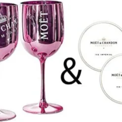 Moët & Chandon Champagnergläser Rose Pink 2x Gläser