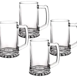 Bierseidel 380ml Jarra - Sternboden 4 Stück - Bierkrug