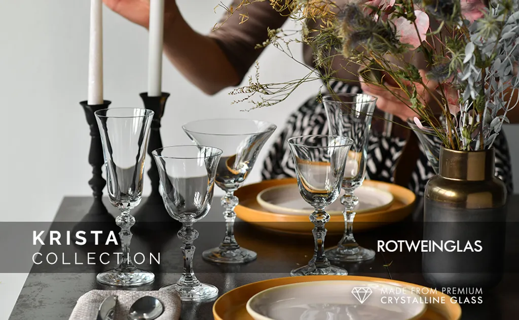 KROSNO Krista Kleine Rotweingläser, 6er-Set, 220 Ml 3 KROSNO Krista Kleine Rotweingläser, 6er-Set, 220 Ml
