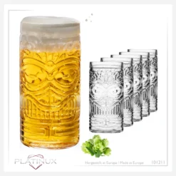 Tiki Gläser Set 6-Teilig Hoch Aus Glas 450ml (max. 500ml) Cocktailgläser Biergläser -Deutschland Herd Geheimnis Verkaufs-Shop de0c112c11b80bf472d0bb45519c7e65