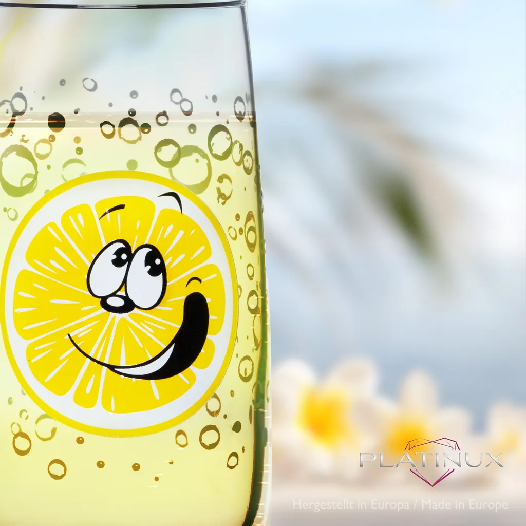 Trinkgläser Mit Lustigen Fruchtgesichtern 350ml (max. 400ml) Set 6 Teilig Aus Glas Bunt 9 Trinkgläser Mit Lustigen Fruchtgesichtern 350ml (max. 400ml) Set 6 Teilig Aus Glas Bunt - Image 7