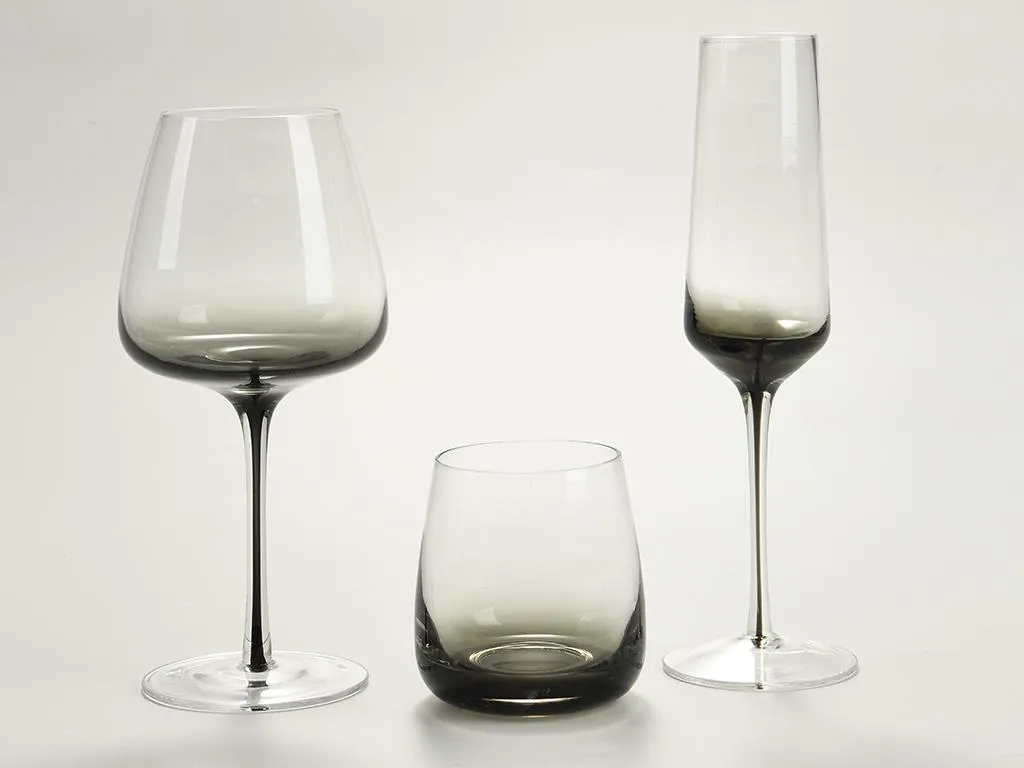 Sektglas 6er-Set - Grau Transparent - H. 23 Cm - 22 Cl - NURIA 5 Sektglas 6er-Set - Grau Transparent - H. 23 Cm - 22 Cl - NURIA – Bild 3