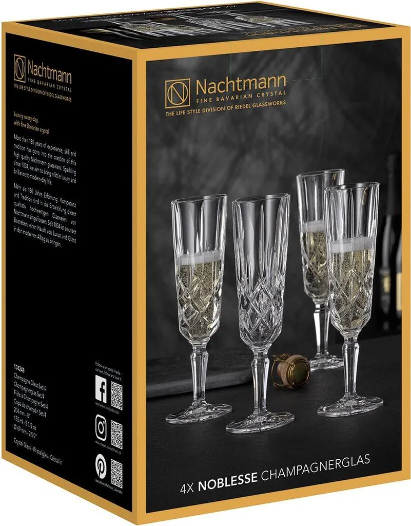 Nachtmann Champagnerglas Set/4 617/9 Noblesse UK/4 104248 5 Nachtmann Champagnerglas Set/4 617/9 Noblesse UK/4 104248 - Image 3