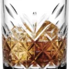 Pasabahce 52790 Whisky Glas Tumbler Timeless Im Kristall-Design, Höhe 9,6 Cm, 345 Ml, 4 Stück, Retro-Design