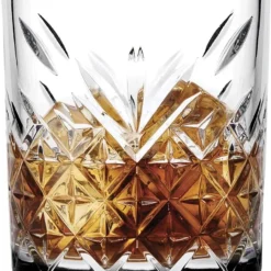 Pasabahce 52790 Whisky Glas Tumbler Timeless Im Kristall-Design, Höhe 9,6 Cm, 345 Ml, 4 Stück, Retro-Design