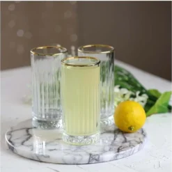 Pasabahce Elysia Golden Touch Long Drink Gläser 4-teiliges Set Mit Goldrand 280ml -Deutschland Herd Geheimnis Verkaufs-Shop f1e87e3121e83fc8ee7f147669840472