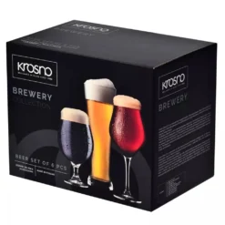 KROSNO Brewery Biergläser Bierkenner Set, 6er-Set, 420ml, 500 Ml -Deutschland Herd Geheimnis Verkaufs-Shop f9beca1bd1a127efa95a7d1f3cd99eb3